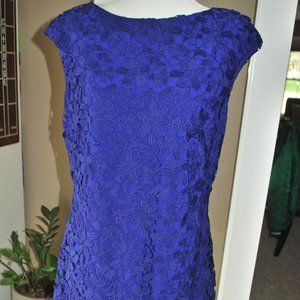 Lace Overlay Dress - Size 14